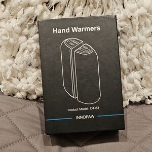 Innopaw Rechargeable Black Hand Warmer with Portable Design